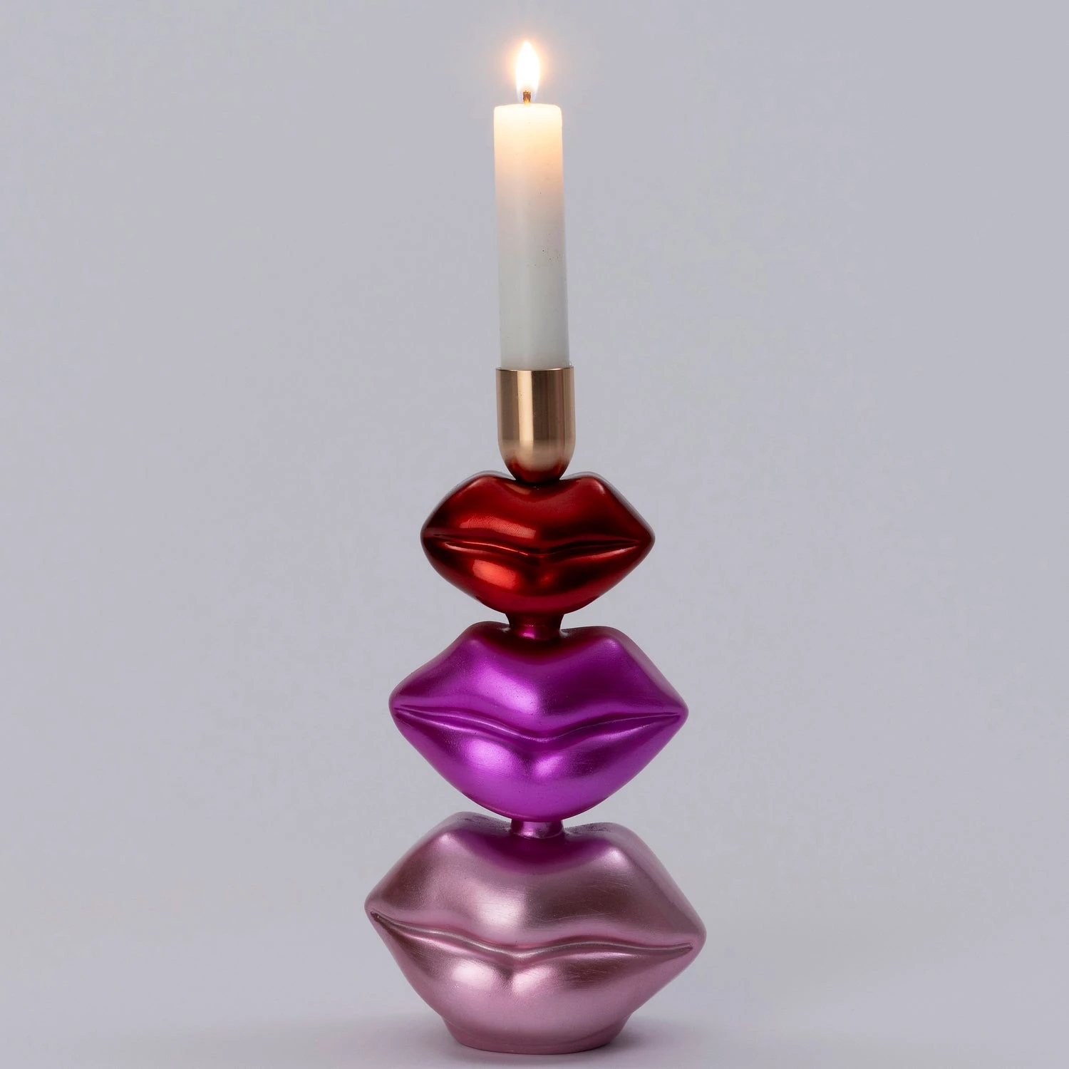 Intratuin Kandelaar Rood / Roze 11,3 X 7,8 X 21,3 Cm 2 Intratuin Kandelaar Rood / Roze 11,3 X 7,8 X 21,3 Cm - Afbeelding 2