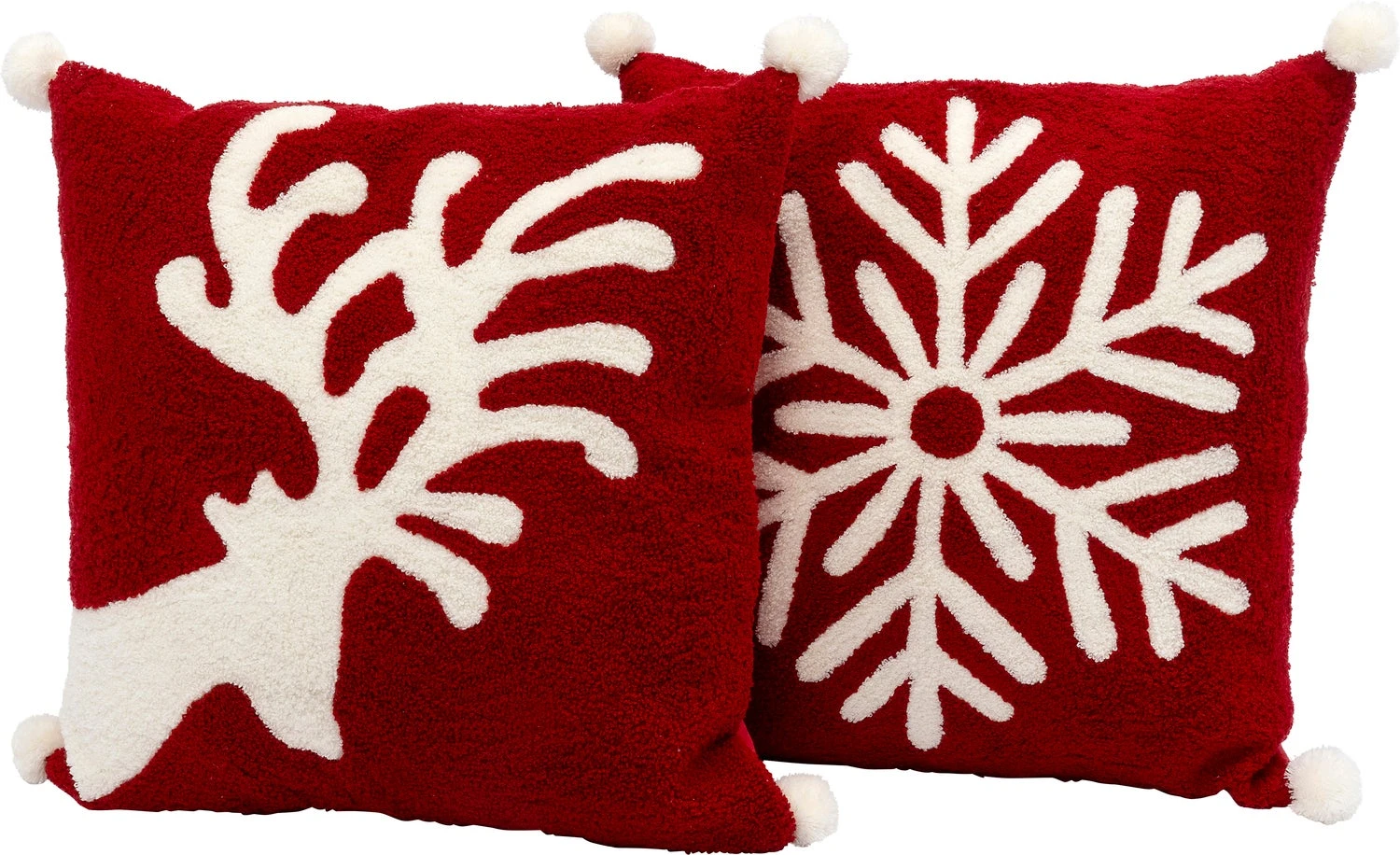 Intratuin Kerstkussen Rendier Rood 45 X 45 X 1 Cm 2 Intratuin Kerstkussen Rendier Rood 45 X 45 X 1 Cm - Afbeelding 2