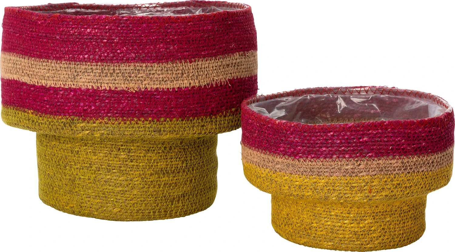 Intratuin Plantenmand Mil Roze / Geel D 28 H 22 Cm 2 Intratuin Plantenmand Mil Roze / Geel D 28 H 22 Cm - Afbeelding 2
