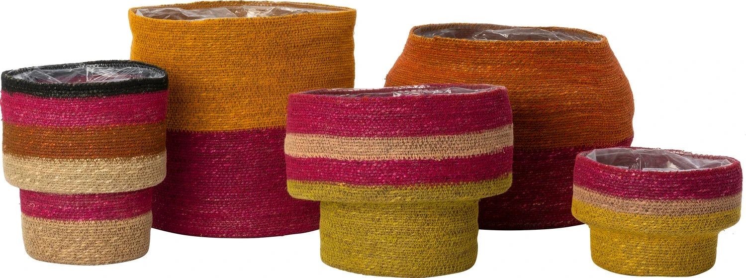 Intratuin Plantenmand Mil Roze / Geel D 28 H 22 Cm 3 Intratuin Plantenmand Mil Roze / Geel D 28 H 22 Cm - Afbeelding 3