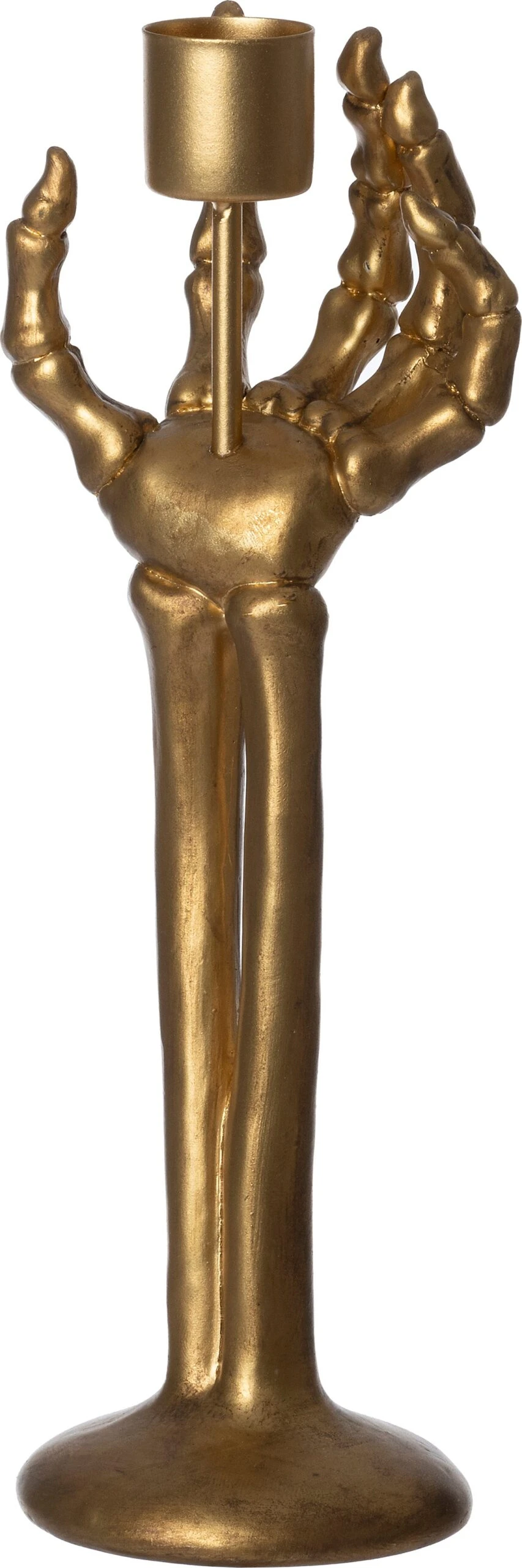 Intratuin Halloween Decoratie Skelly Kandelaar Goud 7,2 X 4,8 X 21 Cm 1 Intratuin Halloween Decoratie Skelly Kandelaar Goud 7,2 X 4,8 X 21 Cm