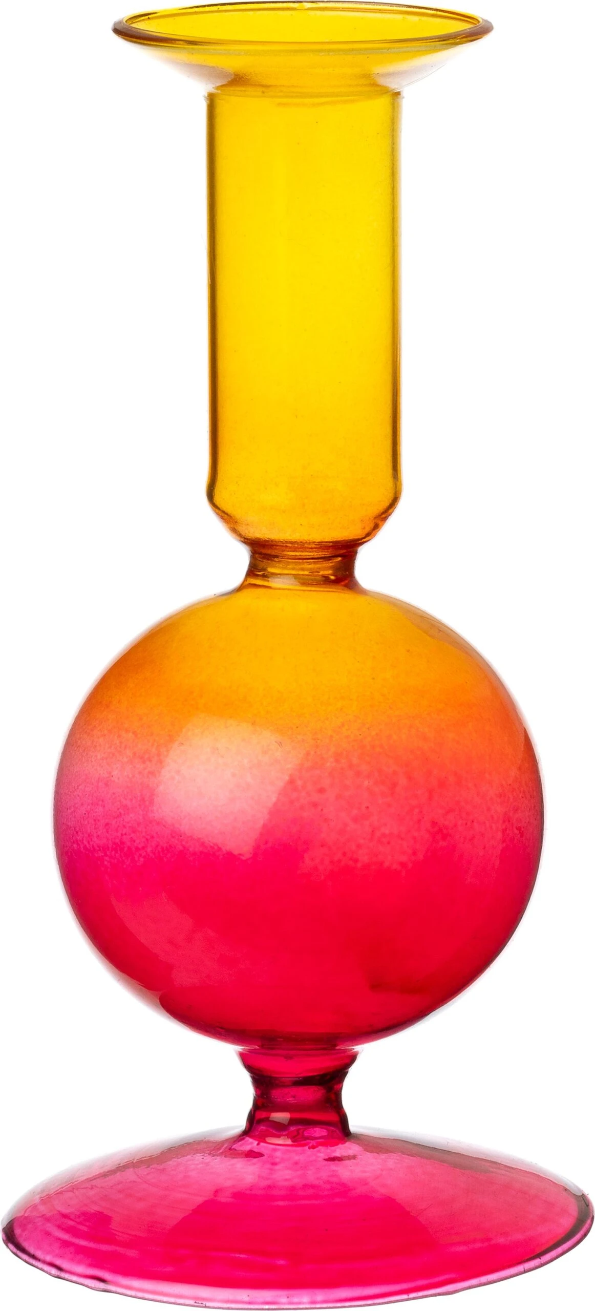 Intratuin Kandelaar Geel / Rood D 8 H 16 Cm 1 Intratuin Kandelaar Geel / Rood D 8 H 16 Cm