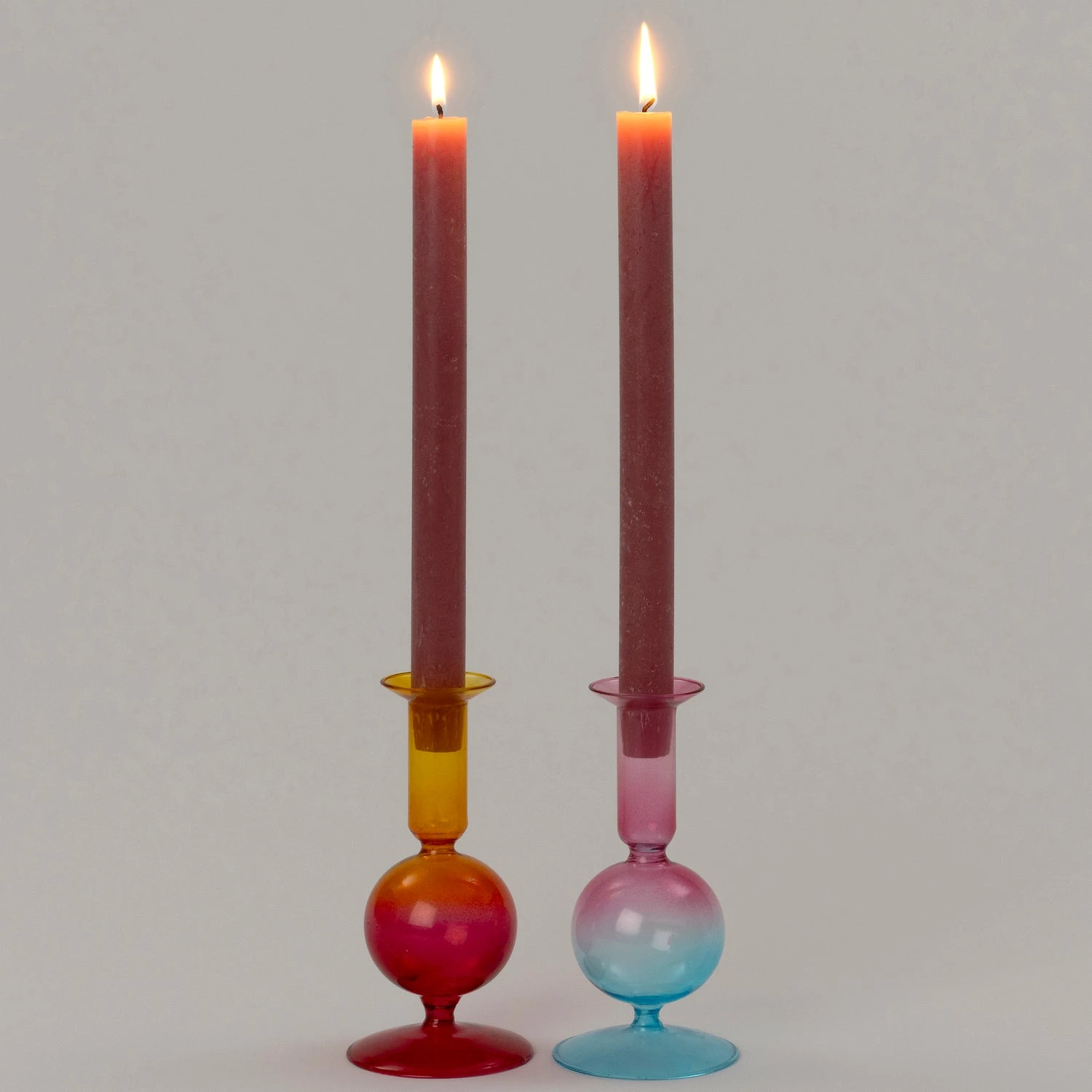 Intratuin Kandelaar Geel / Rood D 8 H 16 Cm 2 Intratuin Kandelaar Geel / Rood D 8 H 16 Cm - Afbeelding 2