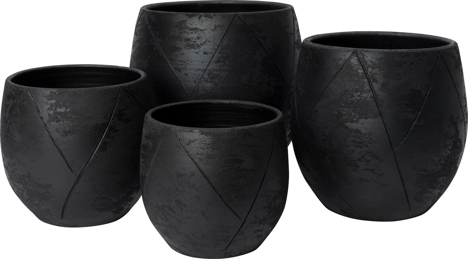 Intratuin Bloempot Nio Zwart D 28 H 26 Cm 2 Intratuin Bloempot Nio Zwart D 28 H 26 Cm - Afbeelding 2