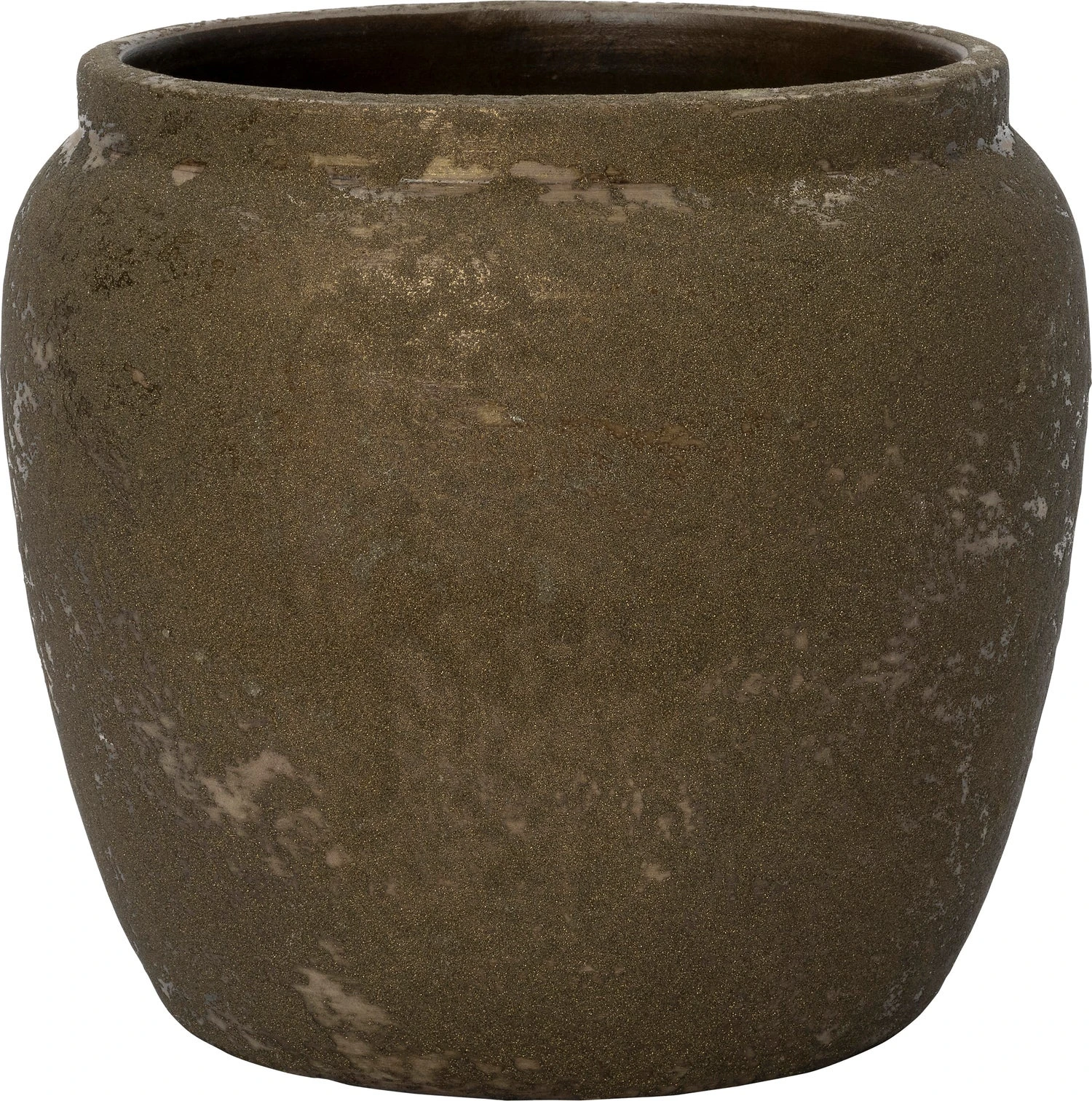 Intratuin Bloempot Reyes Bruin / Goud D 29 H 26 Cm 1 Intratuin Bloempot Reyes Bruin / Goud D 29 H 26 Cm