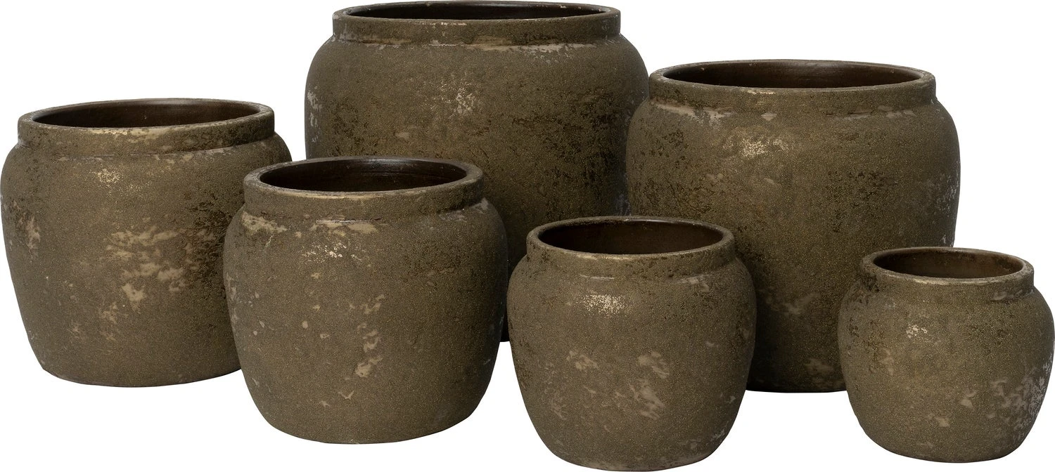 Intratuin Bloempot Reyes Bruin / Goud D 29 H 26 Cm 2 Intratuin Bloempot Reyes Bruin / Goud D 29 H 26 Cm - Afbeelding 2