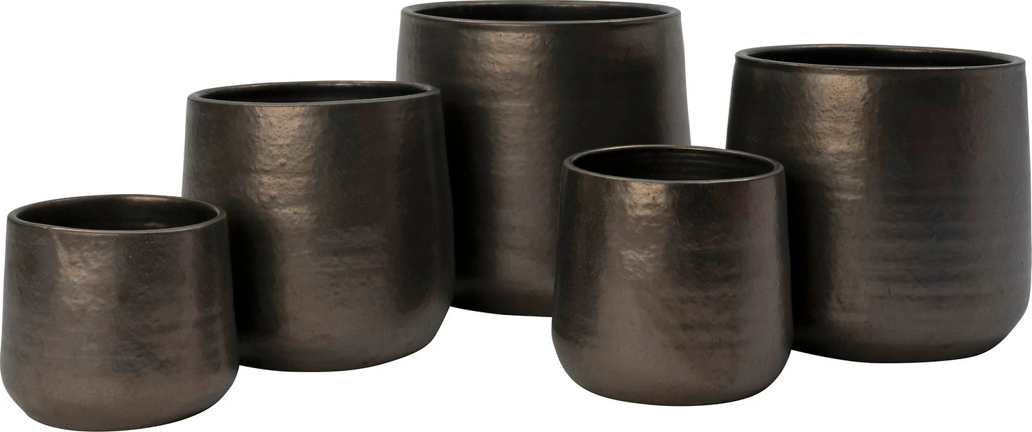 Intratuin Bloempot Momo Koper / Bruin D 26 H 24 Cm 2 Intratuin Bloempot Momo Koper / Bruin D 26 H 24 Cm - Afbeelding 2