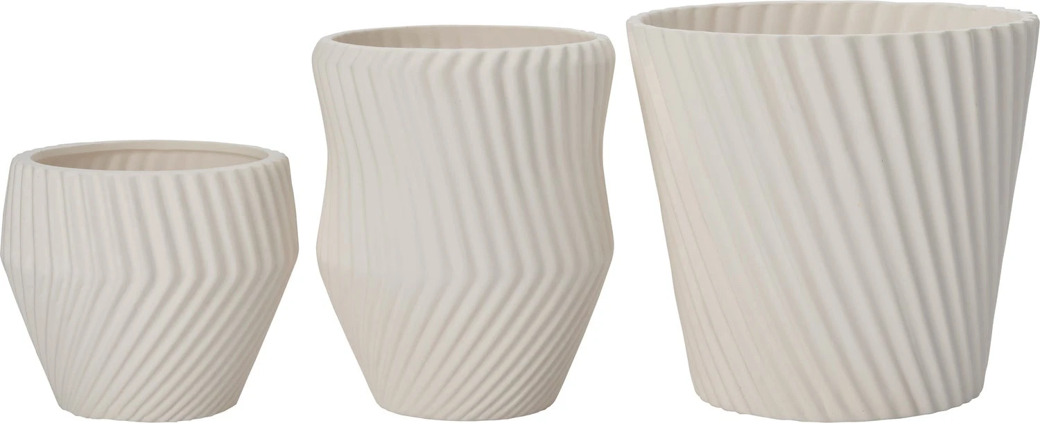 Intratuin Bloempot Nivem Wit D 16 H 20 Cm 2 Intratuin Bloempot Nivem Wit D 16 H 20 Cm - Afbeelding 2