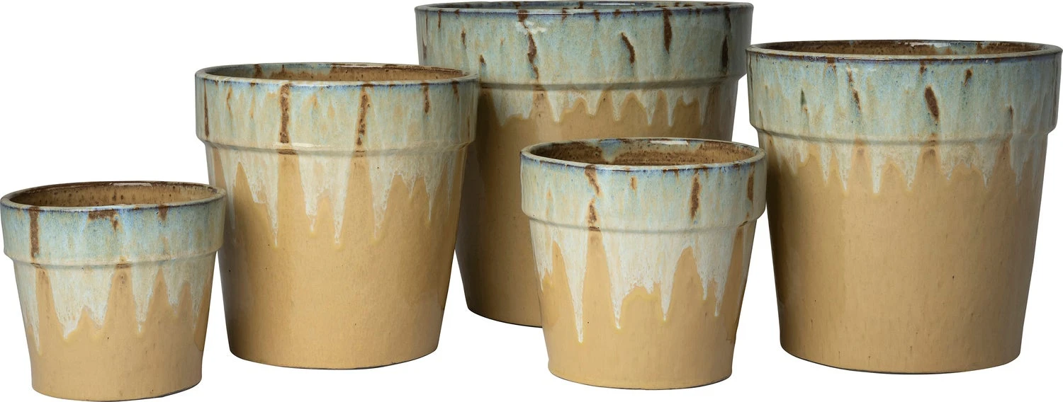 Intratuin Bloempot Novi Beige / Crème D 34 H 32 Cm 2 Intratuin Bloempot Novi Beige / Crème D 34 H 32 Cm - Afbeelding 2