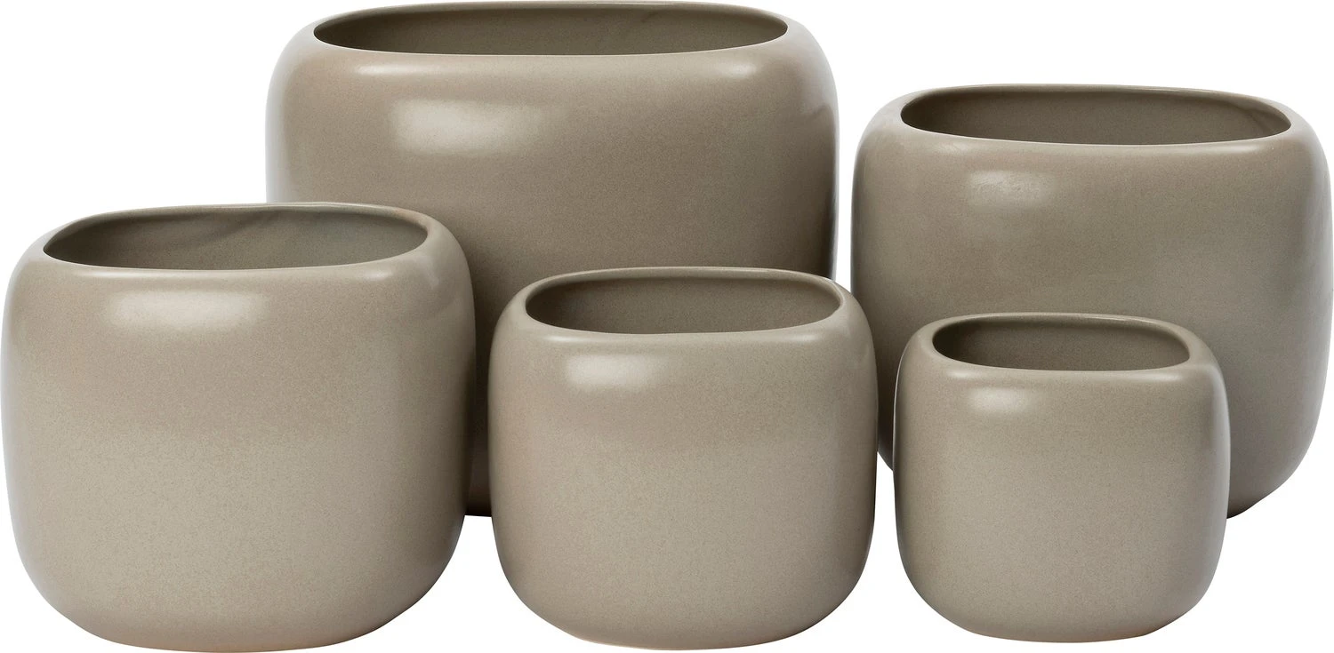 Intratuin Bloempot Suvi Taupe 16 X 16 X 13 Cm 2 Intratuin Bloempot Suvi Taupe 16 X 16 X 13 Cm - Afbeelding 2