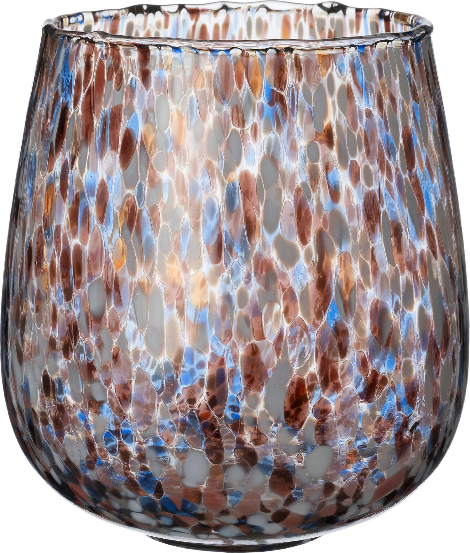 Intratuin Waxinelichthouder Benja Bruin / Blauw / Grijs D 12 H 12 Cm 1 Intratuin Waxinelichthouder Benja Bruin / Blauw / Grijs D 12 H 12 Cm