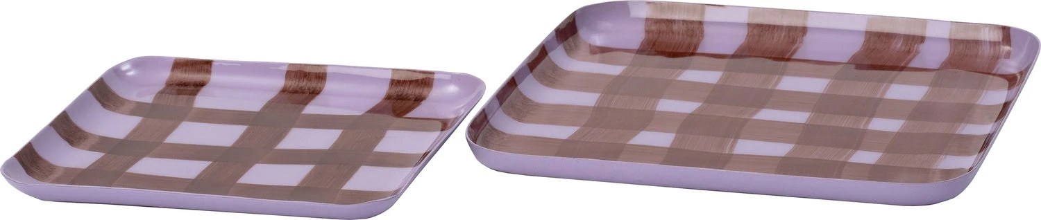 Intratuin Decoratiebord Deem Roze / Bruin 18,5 X 18,5 X 1 Cm 2 Intratuin Decoratiebord Deem Roze / Bruin 18,5 X 18,5 X 1 Cm - Afbeelding 2