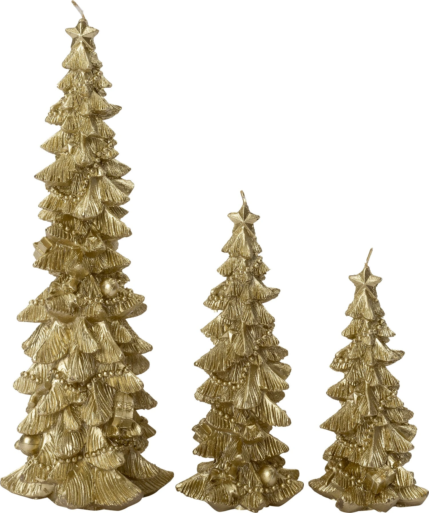 Intratuin Stompkaars Kerstboom Goud 12 Uur D 12,5 H 30,5 Cm 4 Intratuin Stompkaars Kerstboom Goud 12 Uur D 12,5 H 30,5 Cm - Afbeelding 4