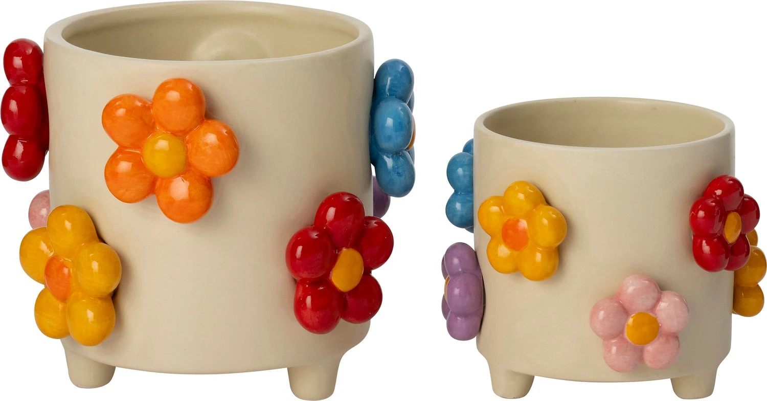 Intratuin Bloempot Op Poten Teddie Beige D 13,5 H 14,5 Cm 2 Intratuin Bloempot Op Poten Teddie Beige D 13,5 H 14,5 Cm - Afbeelding 2