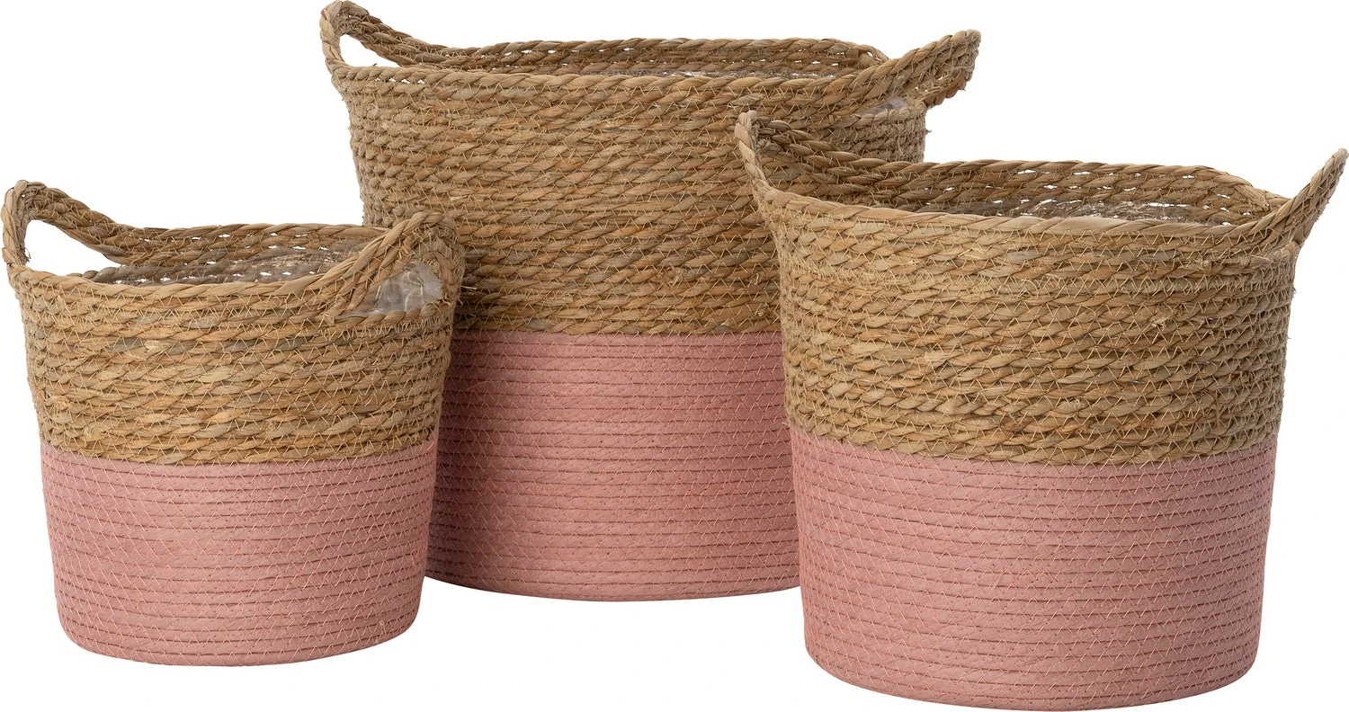 Intratuin Plantenmand Rocky Naturel / Roze D 24 H 23 Cm 2 Intratuin Plantenmand Rocky Naturel / Roze D 24 H 23 Cm - Afbeelding 2