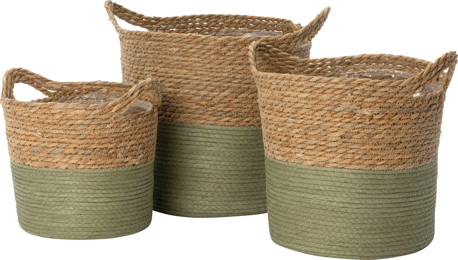 Intratuin Plantenmand Rocky Naturel / Groen D 24 H 23 Cm 2 Intratuin Plantenmand Rocky Naturel / Groen D 24 H 23 Cm - Afbeelding 2