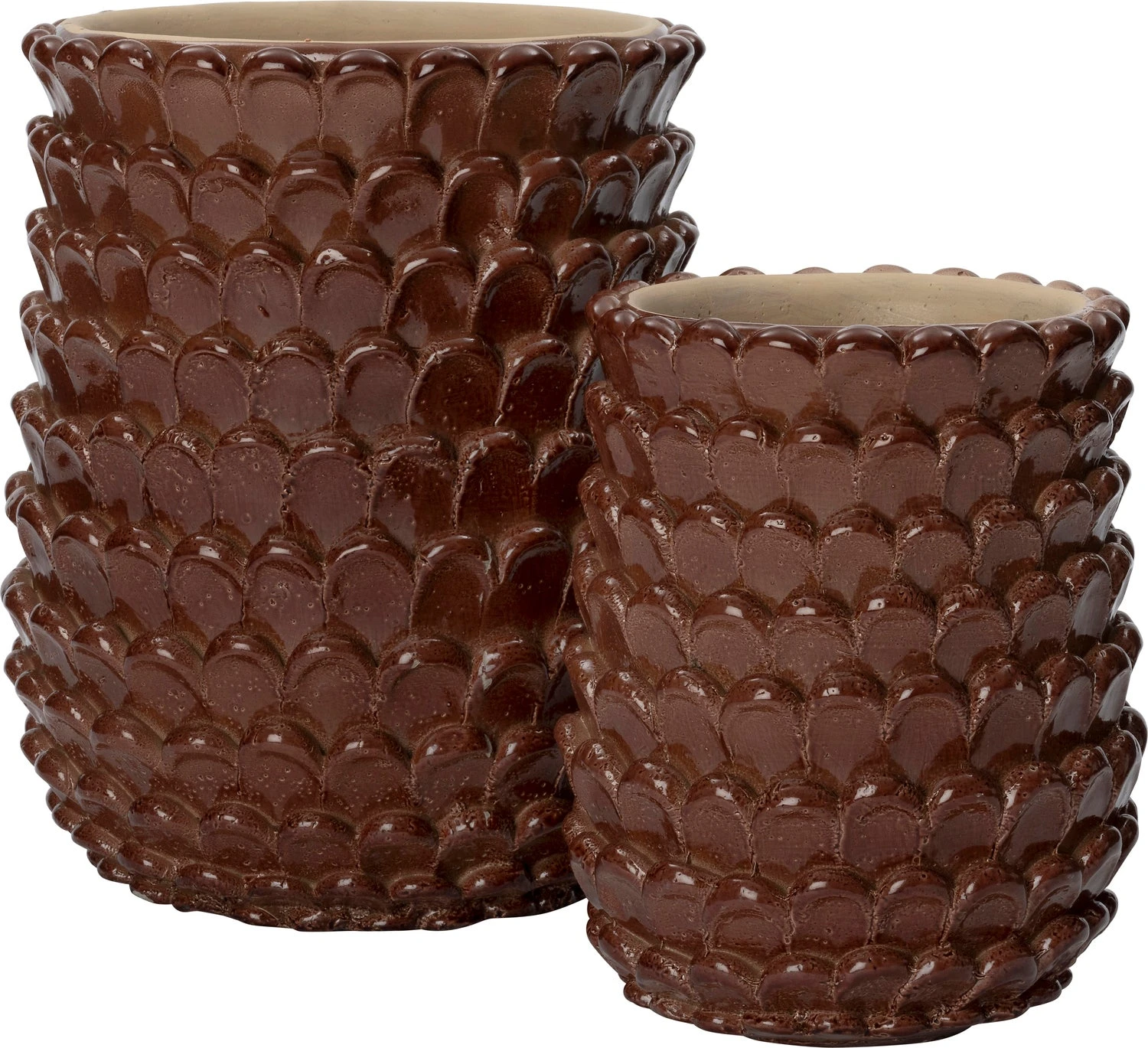 Intratuin Bloempot Selby Bruin D 15 H 18 Cm 2 Intratuin Bloempot Selby Bruin D 15 H 18 Cm - Afbeelding 2