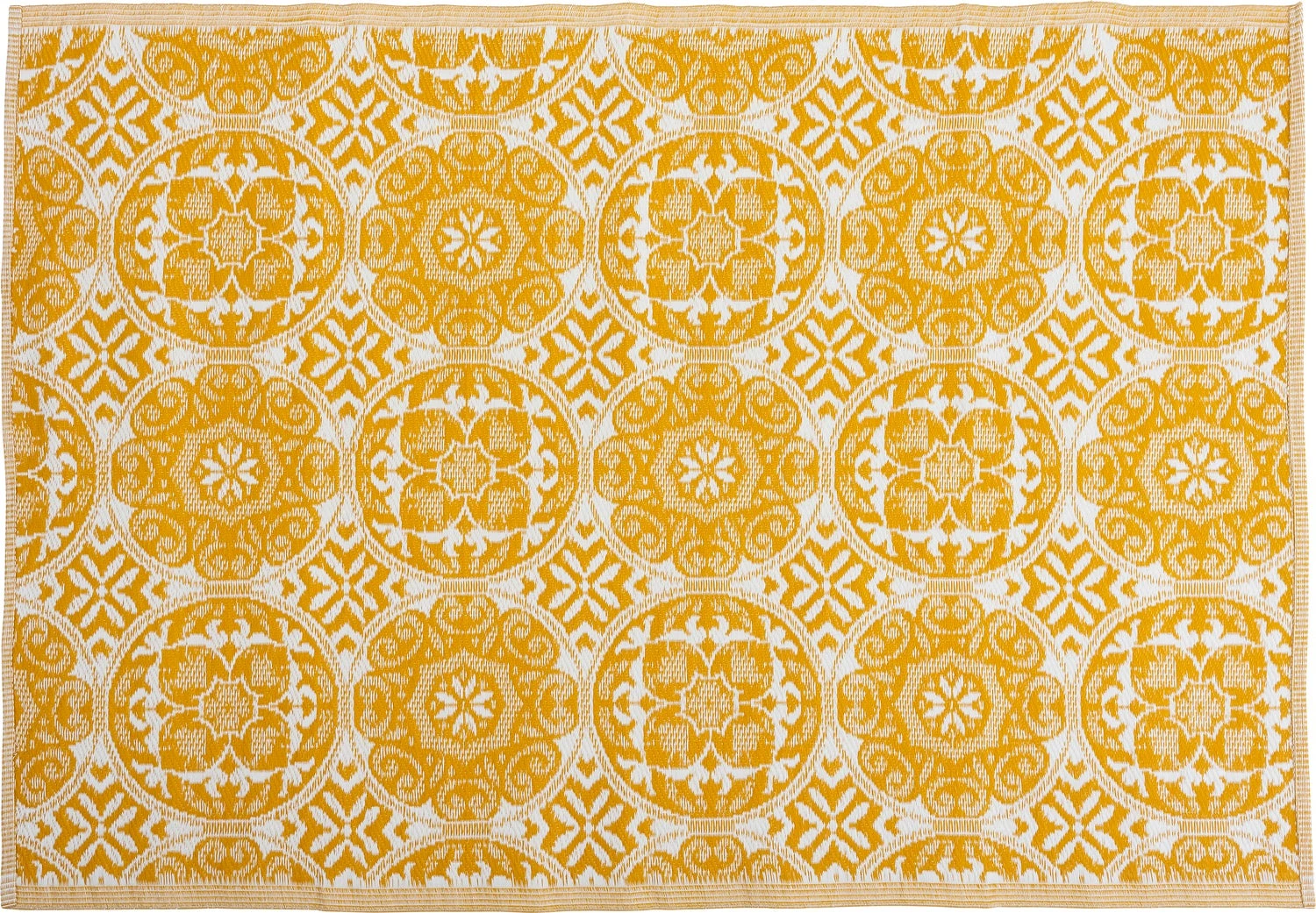 Intratuin Buitenkleed Leah Geel / Wit 150 X 210 Cm 1 Intratuin Buitenkleed Leah Geel / Wit 150 X 210 Cm