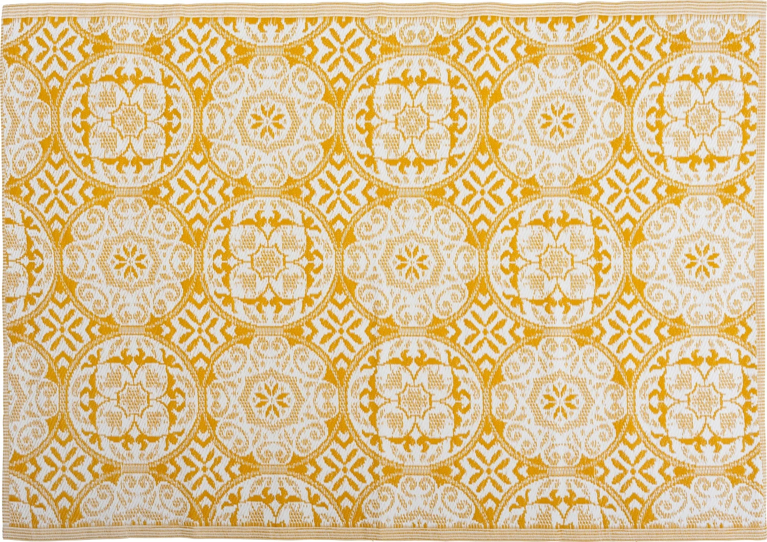 Intratuin Buitenkleed Leah Geel / Wit 150 X 210 Cm 2 Intratuin Buitenkleed Leah Geel / Wit 150 X 210 Cm - Afbeelding 2