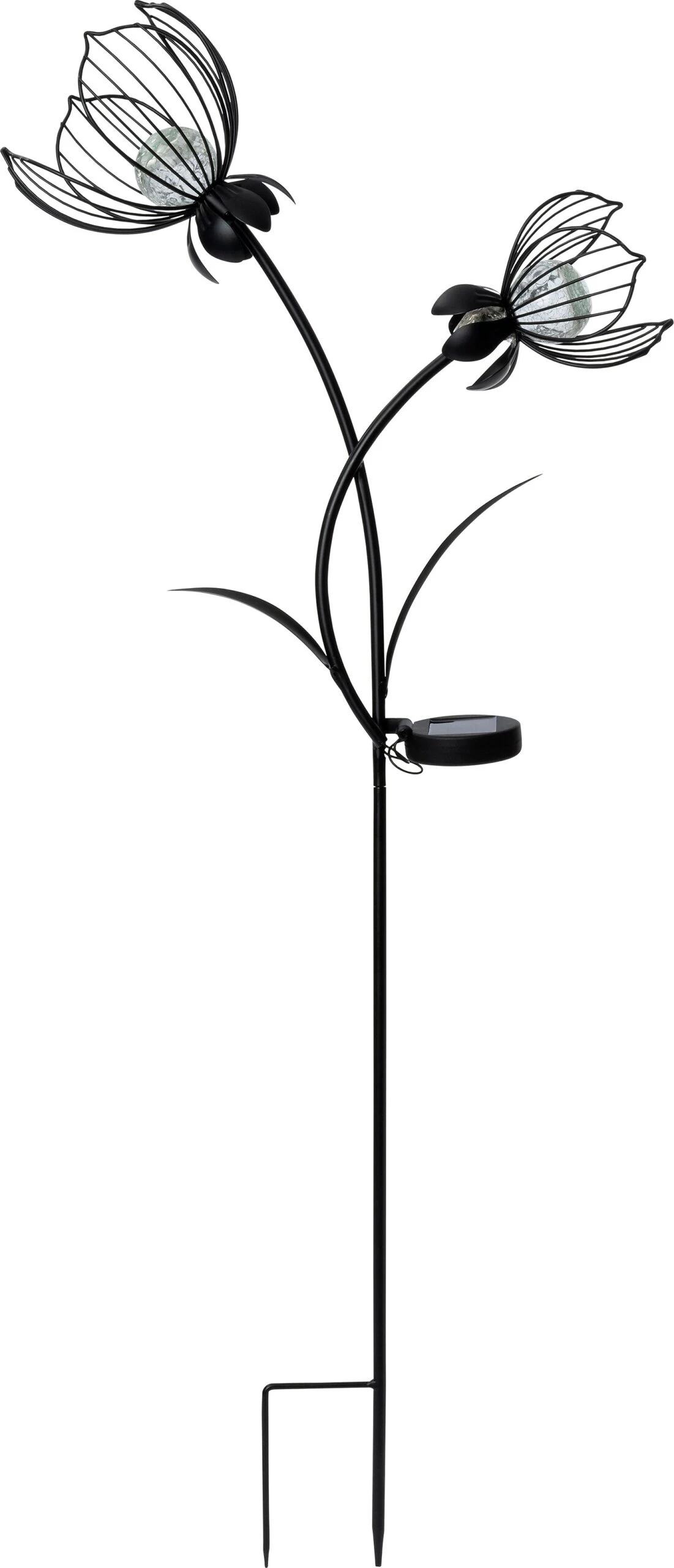 Intratuin Solar Tuinsteker Bloem Zwart 48 X 16,5 X 120,5 Cm 1 Intratuin Solar Tuinsteker Bloem Zwart 48 X 16,5 X 120,5 Cm