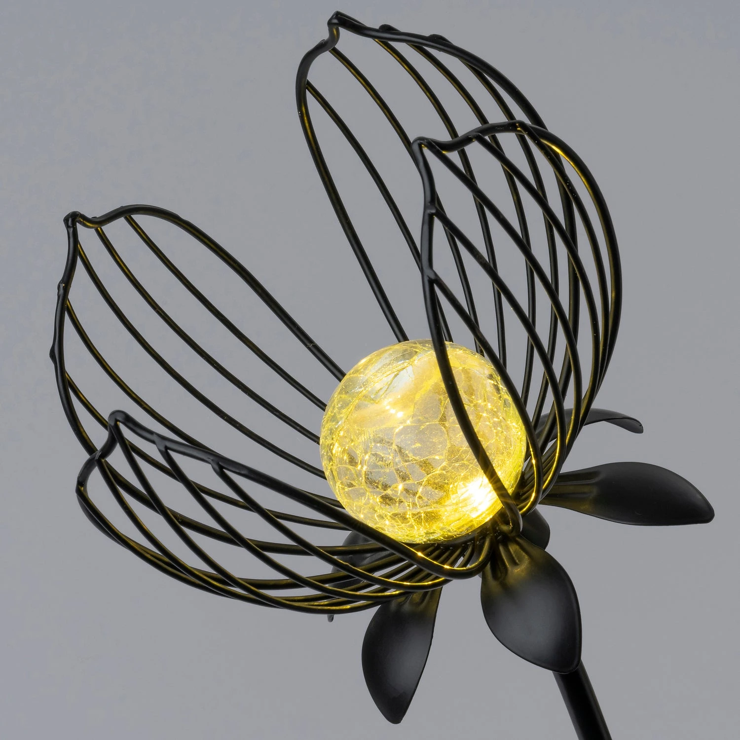 Intratuin Solar Tuinsteker Bloem Zwart 48 X 16,5 X 120,5 Cm 2 Intratuin Solar Tuinsteker Bloem Zwart 48 X 16,5 X 120,5 Cm - Afbeelding 2