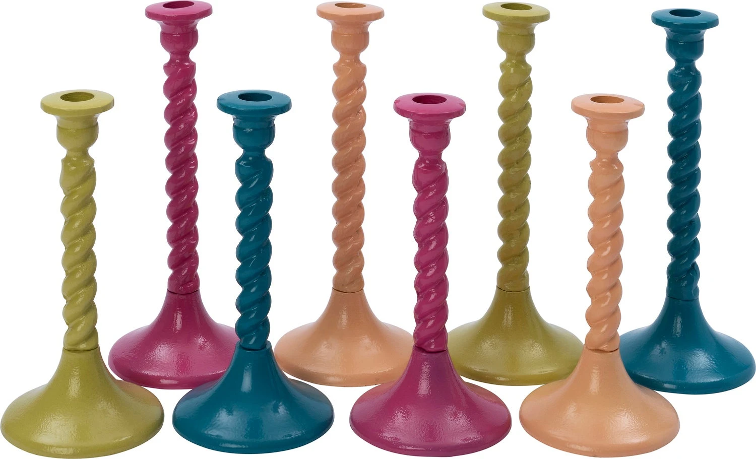 Intratuin Kandelaar Ray Blauw D 10,5 H 25,5 Cm 3 Intratuin Kandelaar Ray Blauw D 10,5 H 25,5 Cm - Afbeelding 3