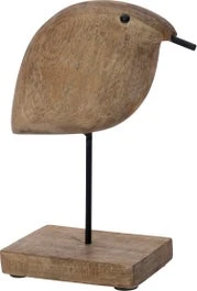 Intratuin Beeld Op Voet Vogel Naturel 18 X 6,5 X 21 Cm