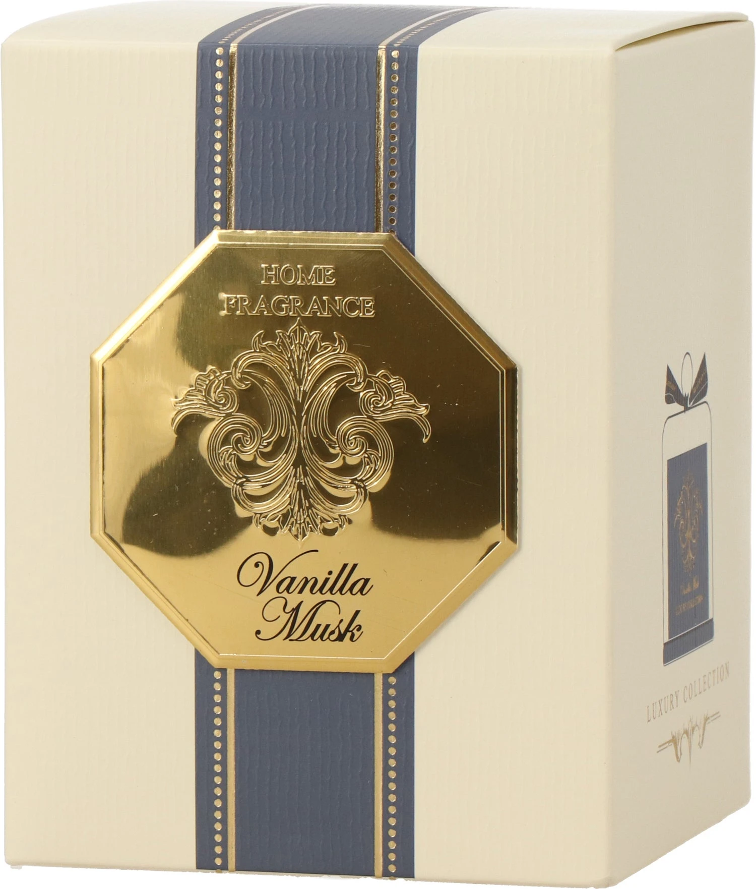 Intratuin Geurkaars Luxe Vanilla Musk Blauw 30 Uur D 9,5 H 13 Cm 2 Intratuin Geurkaars Luxe Vanilla Musk Blauw 30 Uur D 9,5 H 13 Cm - Afbeelding 2