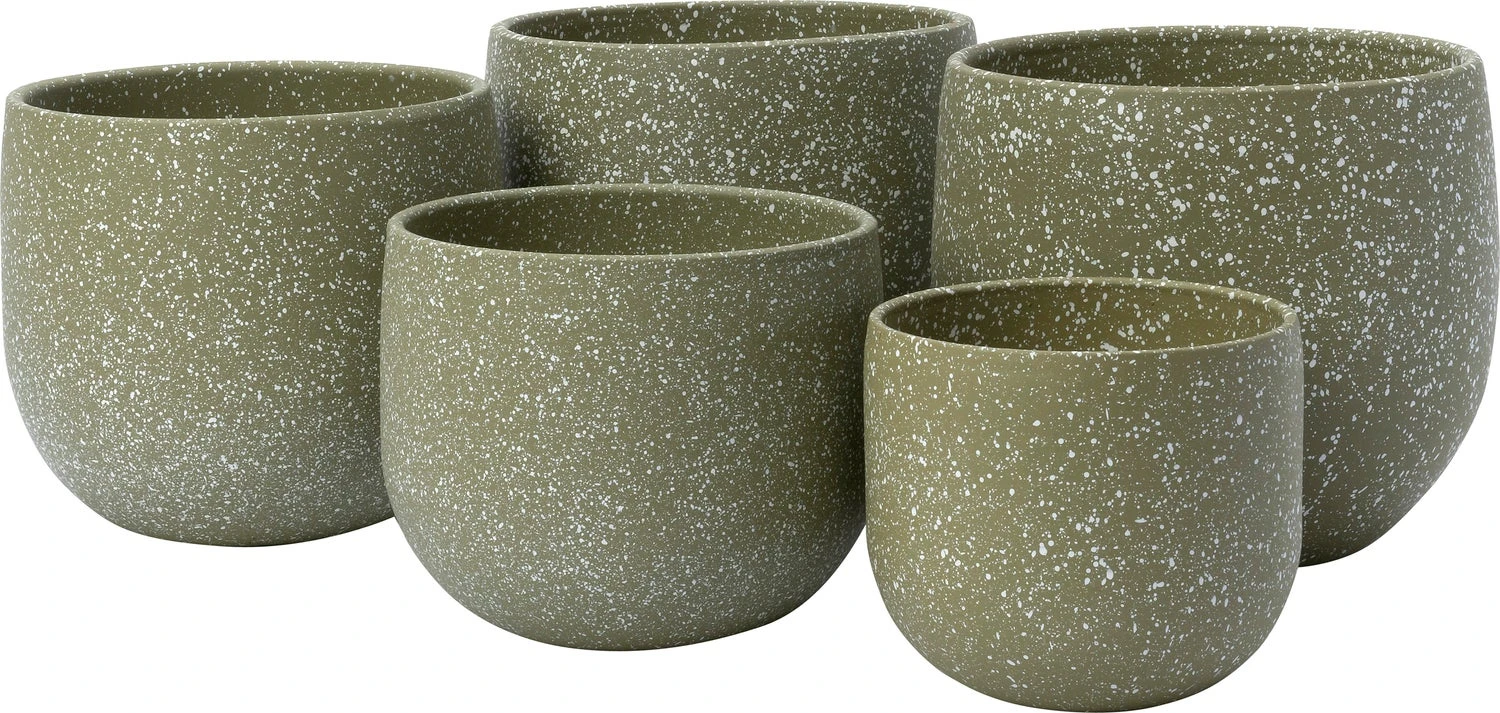 Intratuin Bloempot Rayan Groen D 16 H 14 Cm 2 Intratuin Bloempot Rayan Groen D 16 H 14 Cm - Afbeelding 2