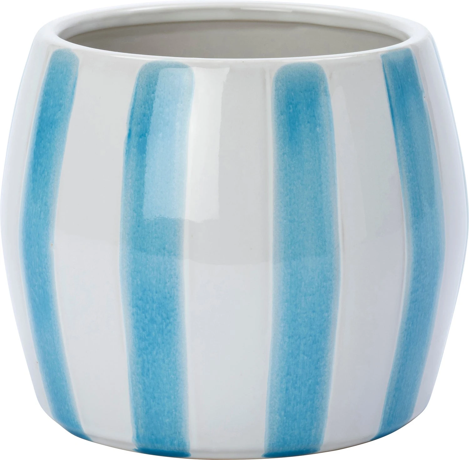 Intratuin Bloempot Op Voet Adora Wit / Blauw D 16 H 13 Cm 1 Intratuin Bloempot Op Voet Adora Wit / Blauw D 16 H 13 Cm