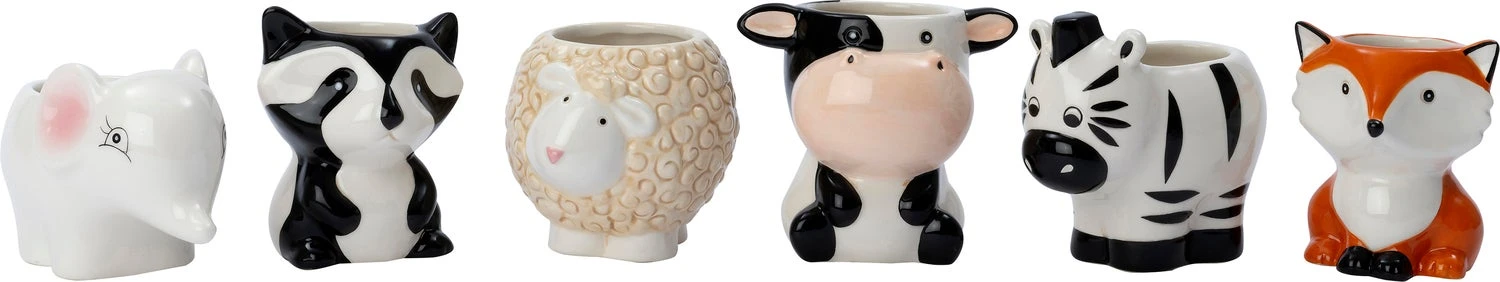 Intratuin Bloempot Rover Wasbeer Zwart / Wit 10 X 9 X 10 Cm 2 Intratuin Bloempot Rover Wasbeer Zwart / Wit 10 X 9 X 10 Cm - Afbeelding 2