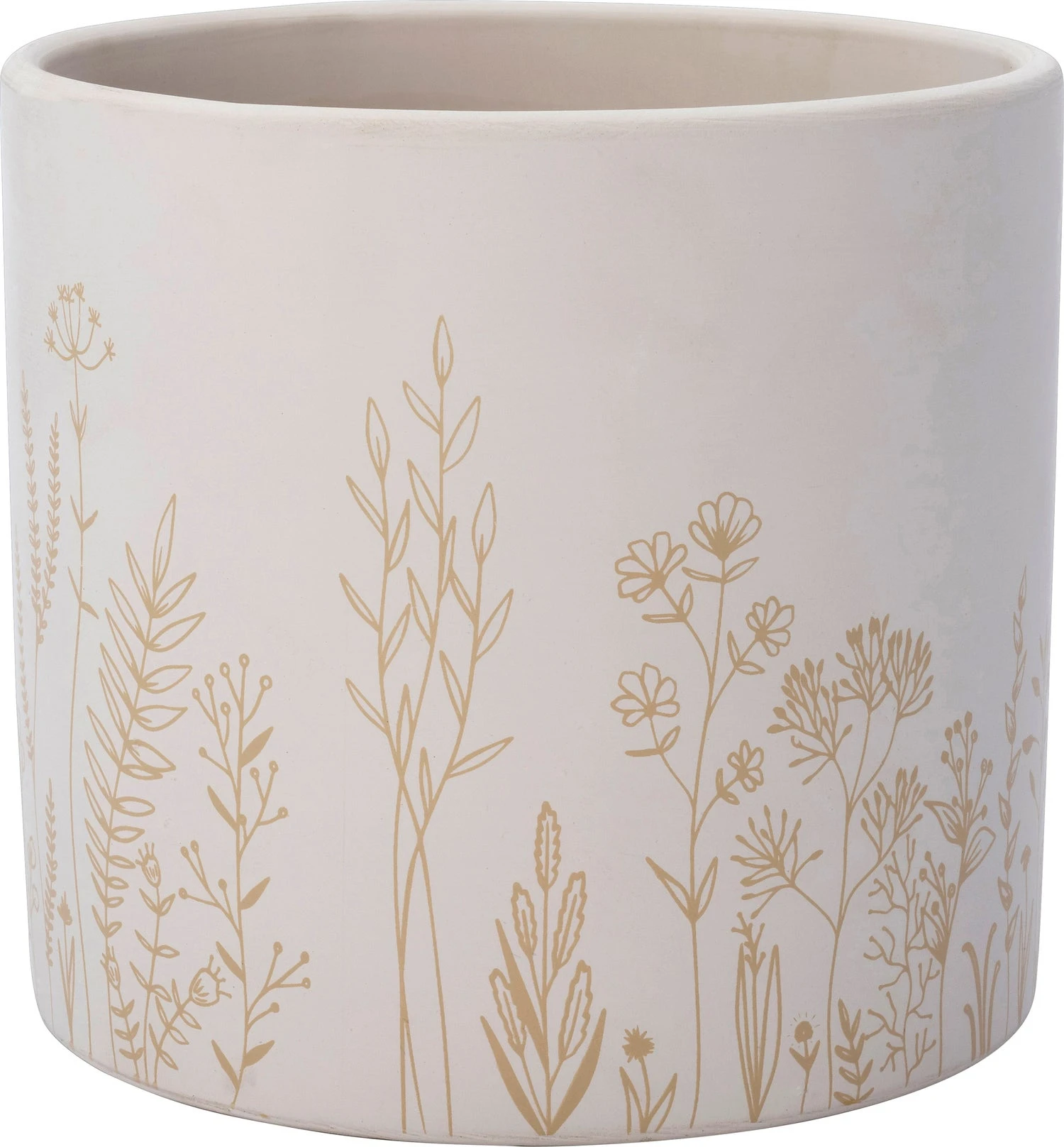 Intratuin Bloempot Vera Wit / Taupe D 13,5 H 12,5 Cm 1 Intratuin Bloempot Vera Wit / Taupe D 13,5 H 12,5 Cm