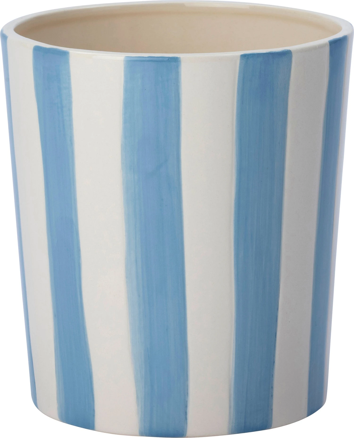 Intratuin Bloempot Jake Wit / Blauw D 19 H 20 Cm 1 Intratuin Bloempot Jake Wit / Blauw D 19 H 20 Cm