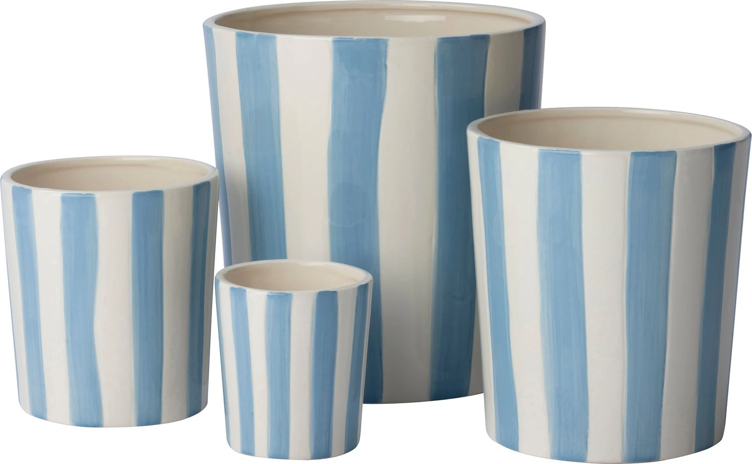 Intratuin Bloempot Jake Wit / Blauw D 19 H 20 Cm 2 Intratuin Bloempot Jake Wit / Blauw D 19 H 20 Cm - Afbeelding 2