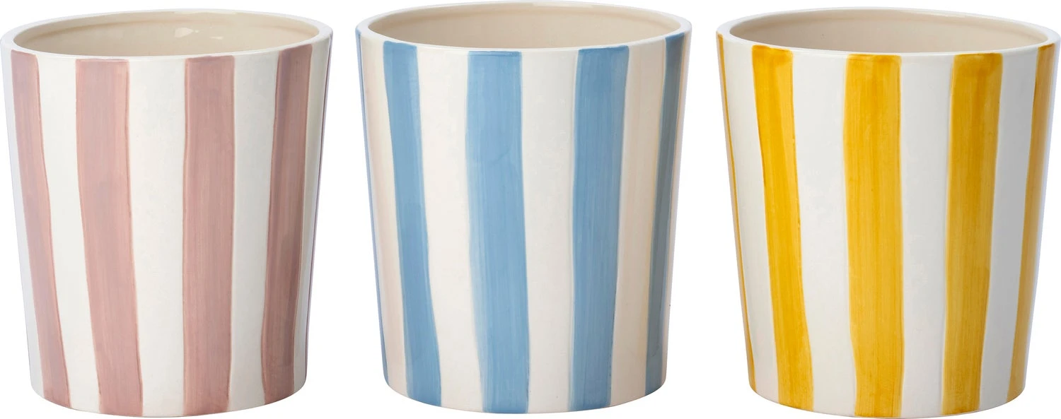 Intratuin Bloempot Jake Wit / Blauw D 19 H 20 Cm 3 Intratuin Bloempot Jake Wit / Blauw D 19 H 20 Cm - Afbeelding 3