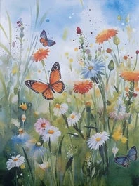 Intratuin Canvas Veldbloemen 30 X 40 Cm