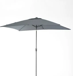 Intratuin Parasol Cadiz Grijs 80+UV 200 X 300 Cm