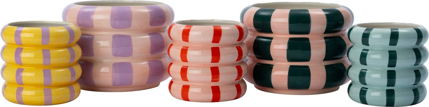 Intratuin Bloempot Owen Roze / Rood D 12,5 H 12 Cm 2 Intratuin Bloempot Owen Roze / Rood D 12,5 H 12 Cm - Afbeelding 2