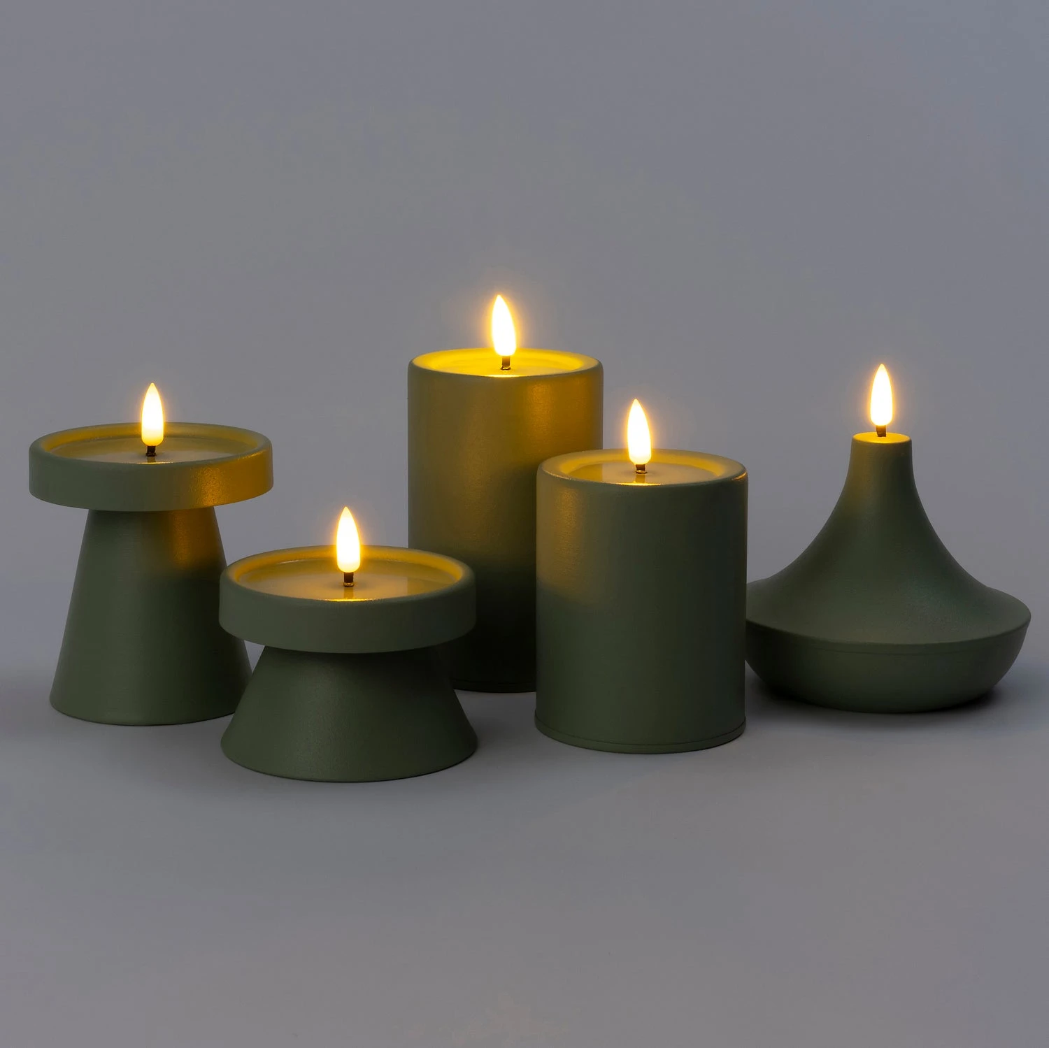 Intratuin LED Stompkaars Venna Groen D 8 H 10 Cm 2 Intratuin LED Stompkaars Venna Groen D 8 H 10 Cm - Afbeelding 2