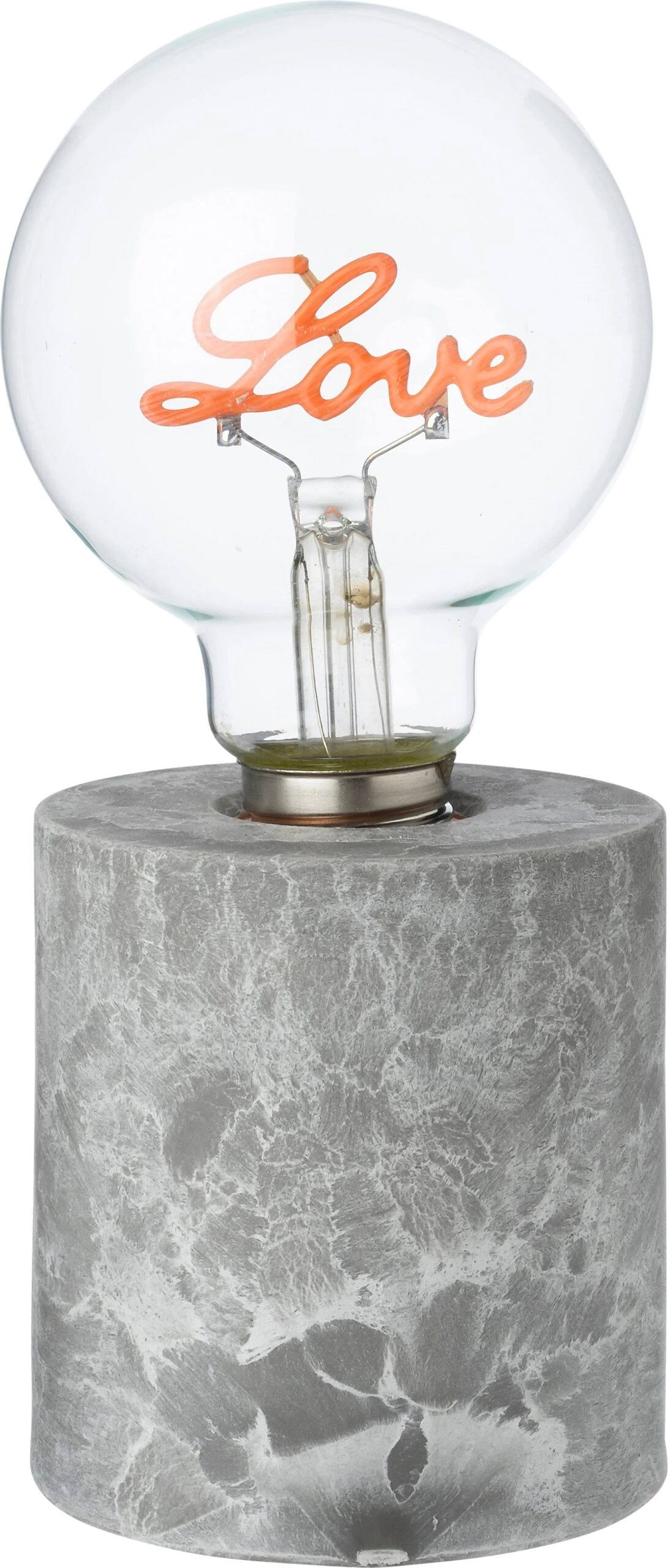 Intratuin Tafellamp Louen Love Grijs D 8 H 18 Cm 1 Intratuin Tafellamp Louen Love Grijs D 8 H 18 Cm