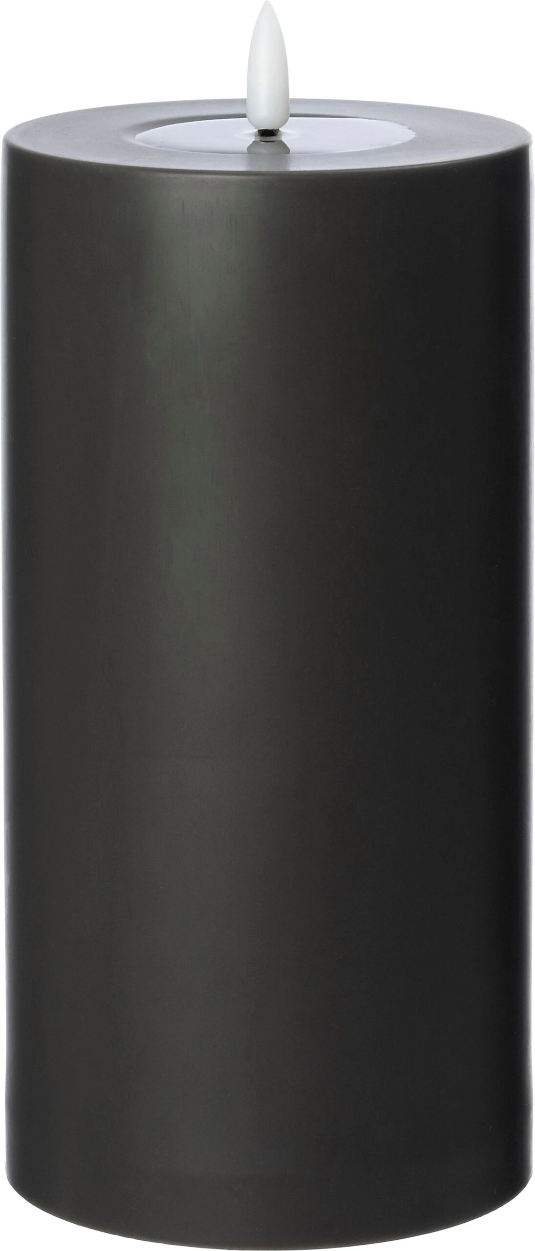 Intratuin LED Stompkaars Niene Donkergrijs D 10 H 20 Cm 1 Intratuin LED Stompkaars Niene Donkergrijs D 10 H 20 Cm