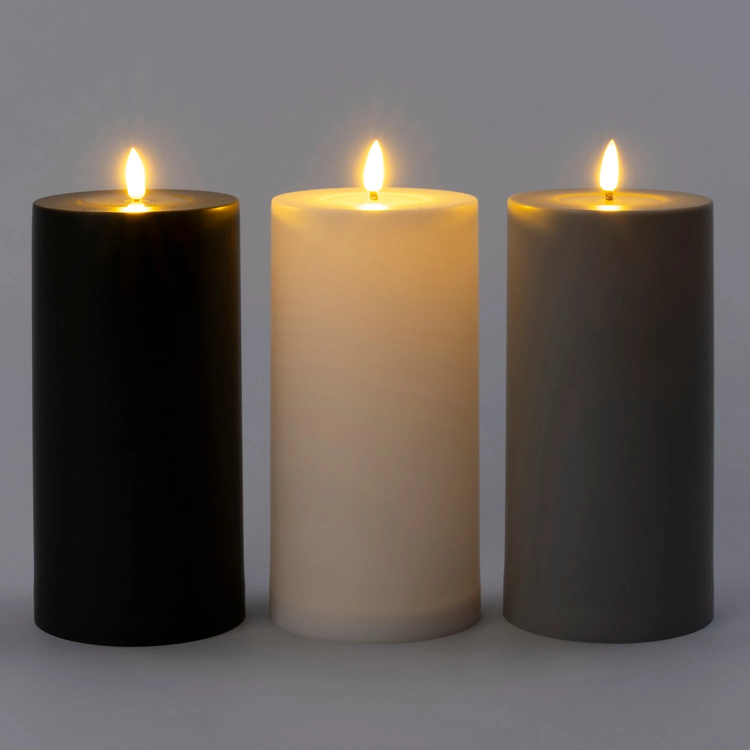 Intratuin LED Stompkaars Niene Donkergrijs D 10 H 20 Cm 3 Intratuin LED Stompkaars Niene Donkergrijs D 10 H 20 Cm - Afbeelding 3