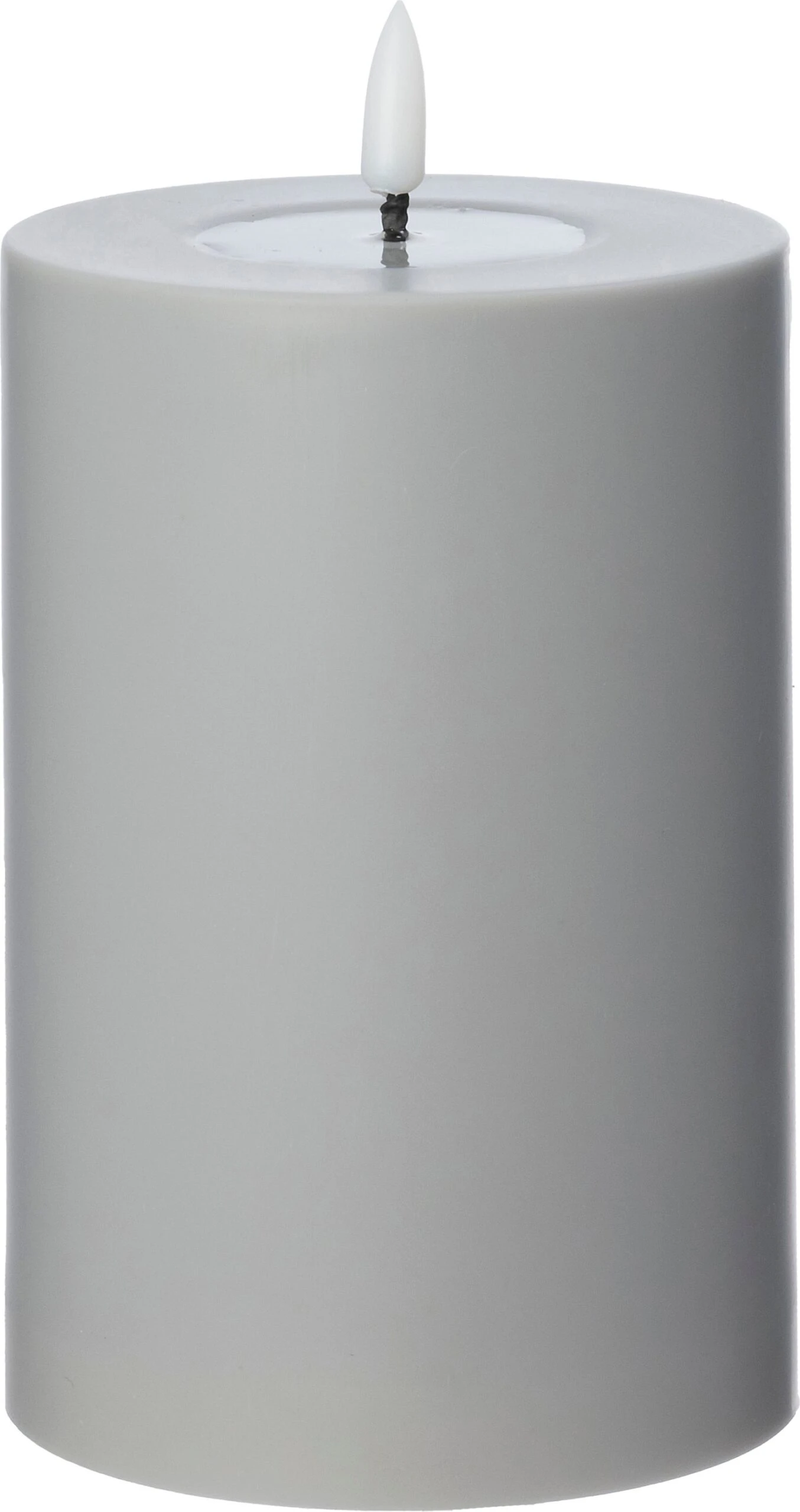 Intratuin LED Stompkaars Niene Grijs D 10 H 15 Cm 1 Intratuin LED Stompkaars Niene Grijs D 10 H 15 Cm