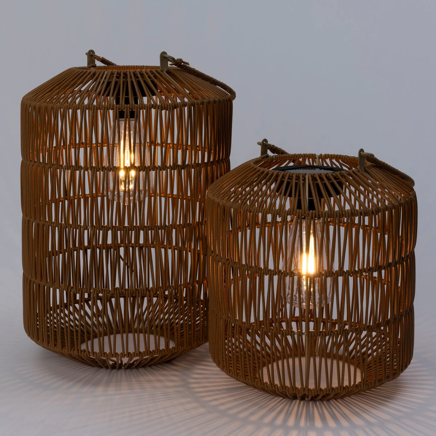 Intratuin Solar Windlicht Bruin D 24 H 30 Cm 2 Intratuin Solar Windlicht Bruin D 24 H 30 Cm - Afbeelding 2