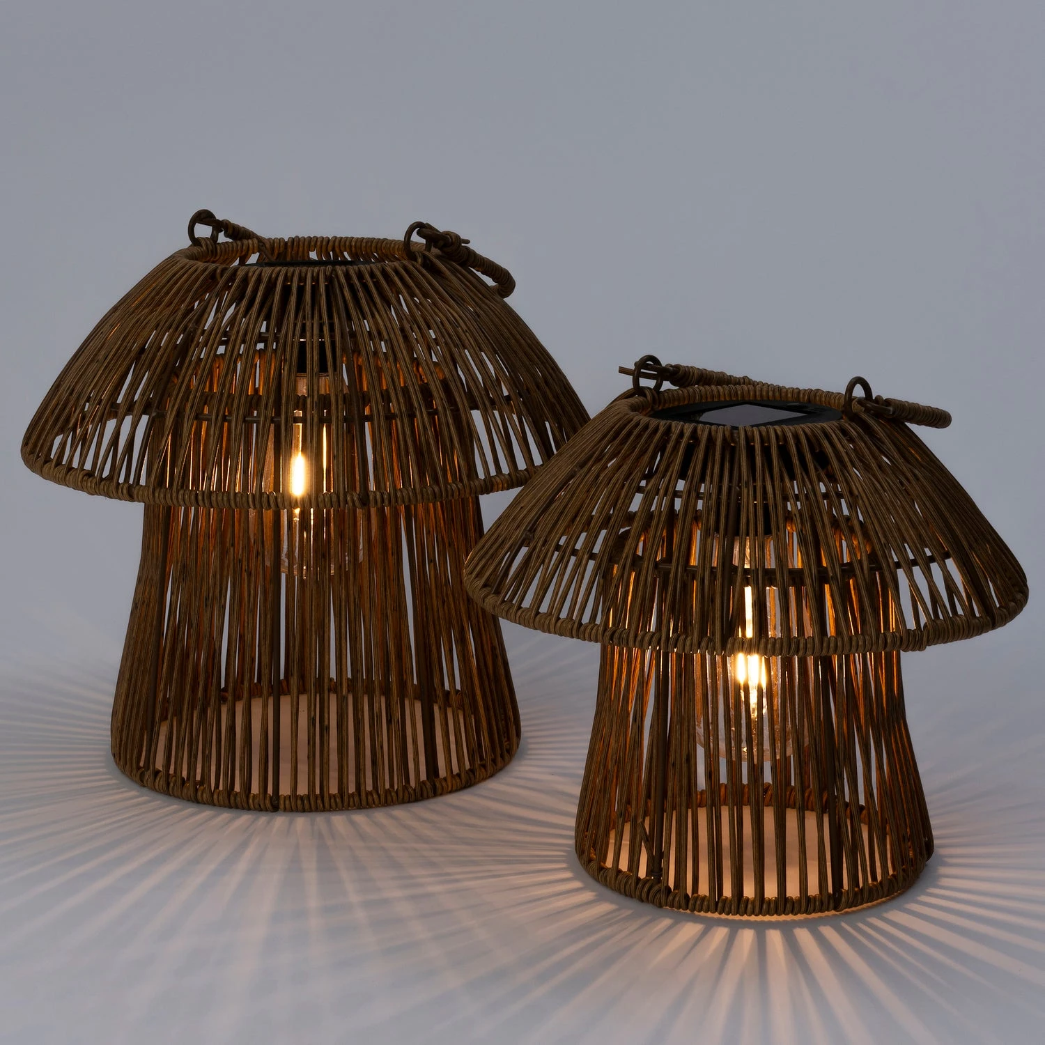 Intratuin Solar Windlicht Bruin D 24 H 20 Cm 2 Intratuin Solar Windlicht Bruin D 24 H 20 Cm - Afbeelding 2