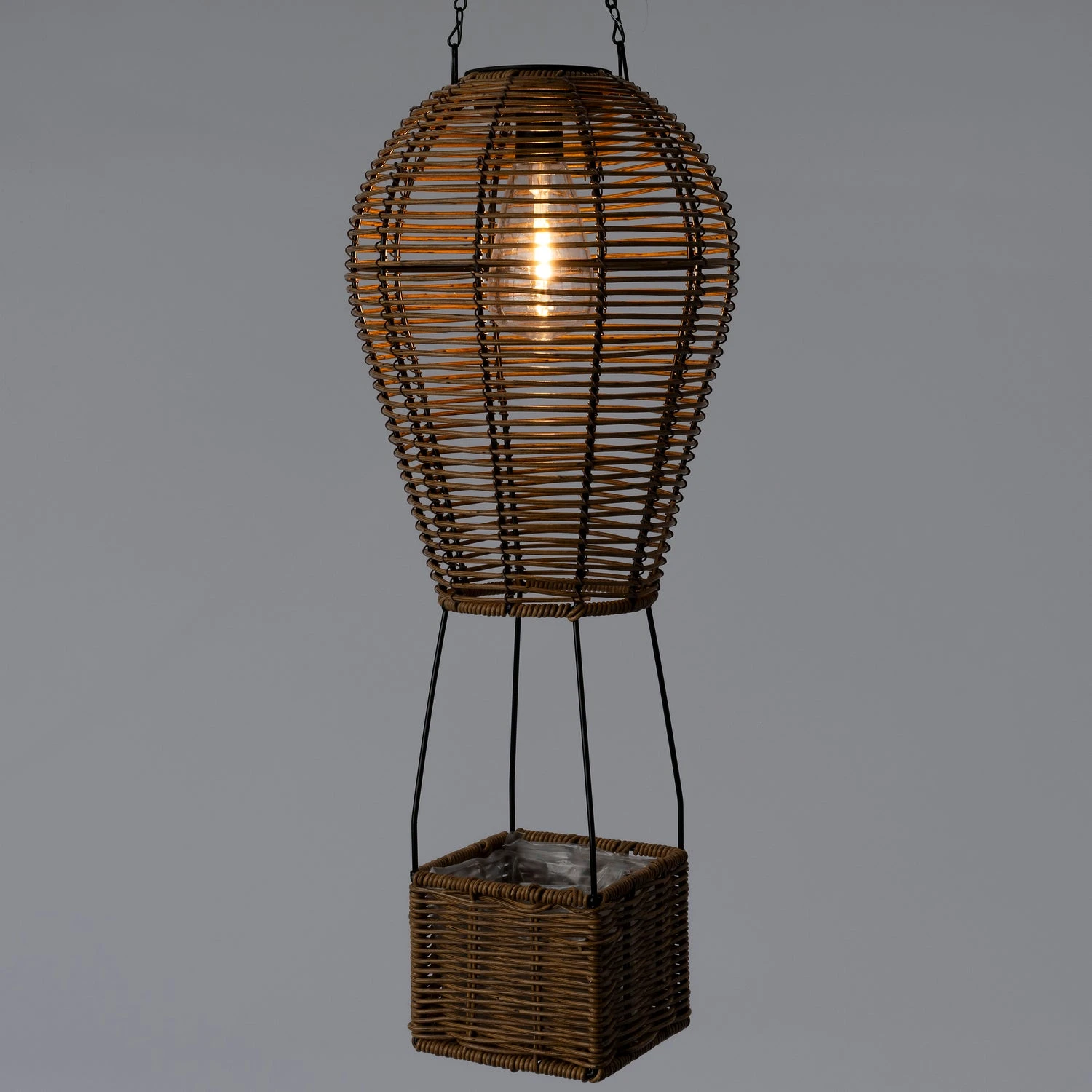 Intratuin Solar Hanglamp Bruin D 23 H 56 Cm 2 Intratuin Solar Hanglamp Bruin D 23 H 56 Cm - Afbeelding 2