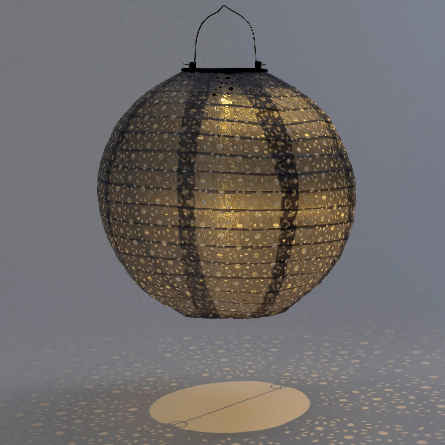 Intratuin Solar Lampion Bari Grijs D 25 H 23 Cm 2 Intratuin Solar Lampion Bari Grijs D 25 H 23 Cm - Afbeelding 2