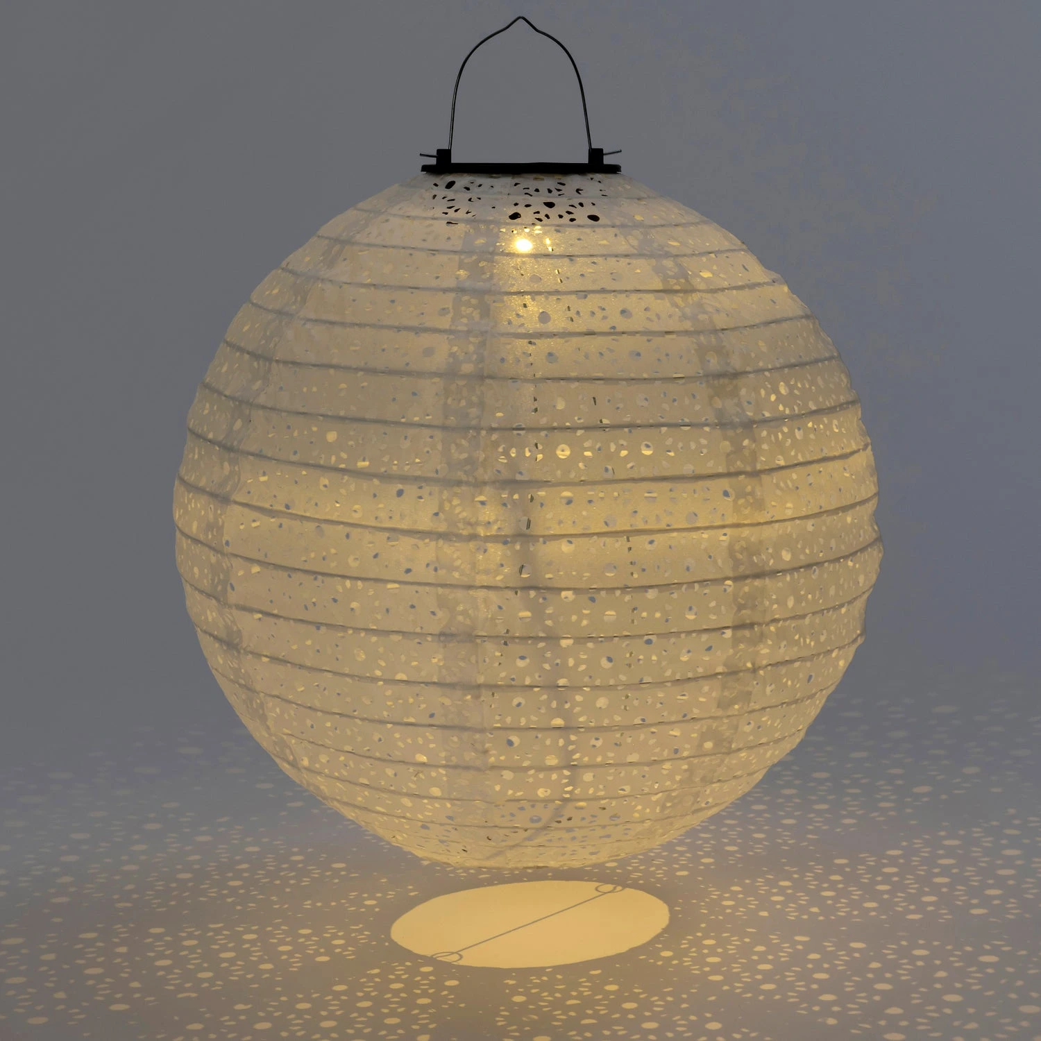 Intratuin Solar Lampion Bari Wit D 35 H 33 Cm 2 Intratuin Solar Lampion Bari Wit D 35 H 33 Cm - Afbeelding 2