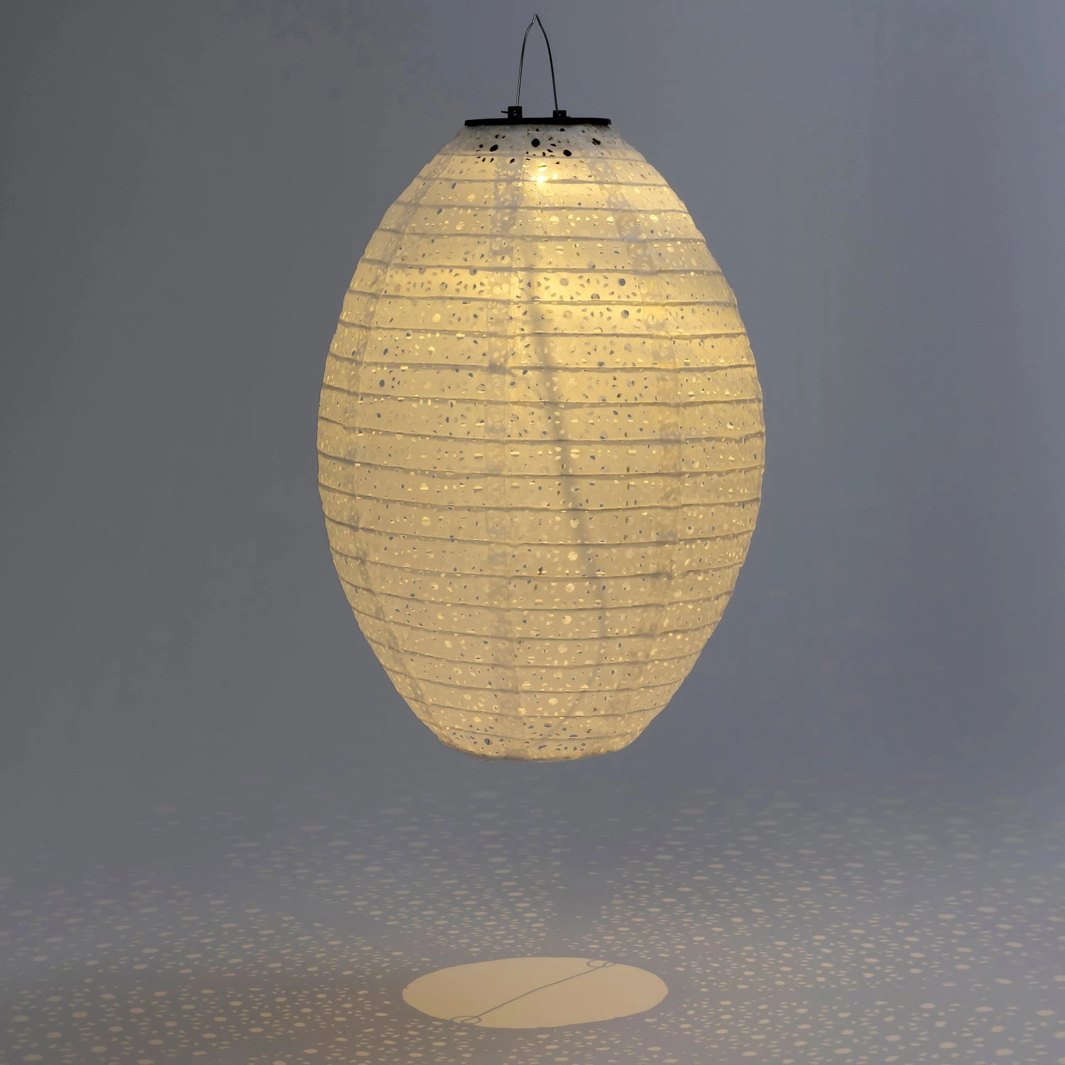 Intratuin Solar Lampion Bari Wit D 25 H 35 Cm 2 Intratuin Solar Lampion Bari Wit D 25 H 35 Cm - Afbeelding 2