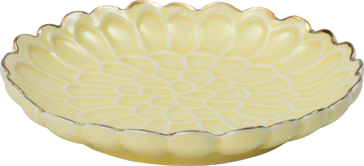 Intratuin Decoratiebord Aimee Geel D 10 H 1,7 Cm 1 Intratuin Decoratiebord Aimee Geel D 10 H 1,7 Cm